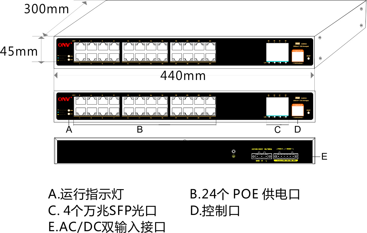 24口交换机_工业POE交换机_三层交换机参数_交换机基本配置_交换机厂家